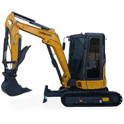 Miniexcavadora Donker DK40 con cabina, 2 velocidades, joysticks, aire acondicionado y motor Yanmar d